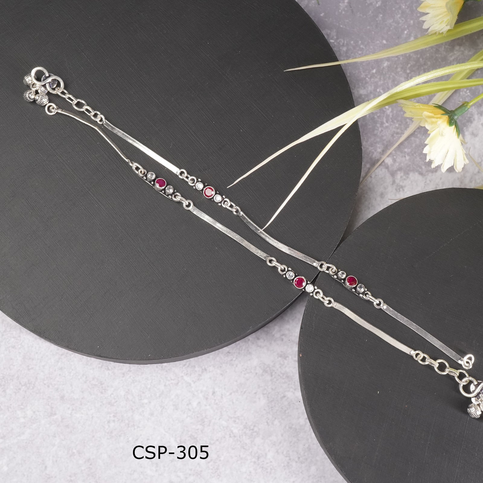 Fancy Simple Silver Payal Design Silver Payal Design – Girnar