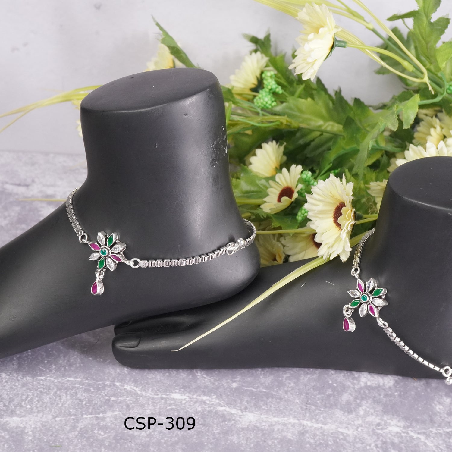 Original Silver Anklets