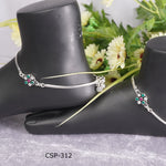 Indian Silver Anklets for Worldwide Shipping