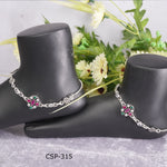 Buy Silver Anklets for Women | Silver Payal Design Online