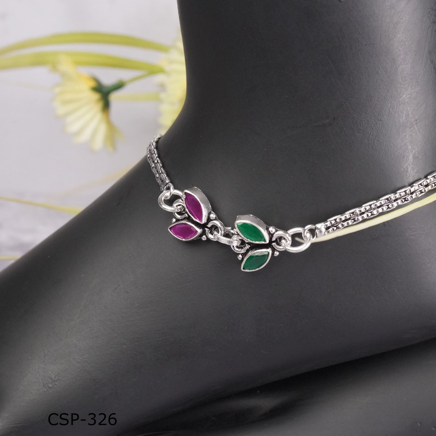 Buy Pure Silver Payal Design online in India