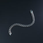 Pure 925 silver Apex Engrave bracelet for men with engraved links