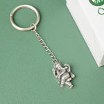 Pure silver ganesha keychain