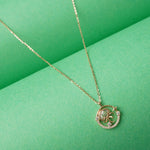 Rose gold plated 925 silver jellyfish pendant necklace