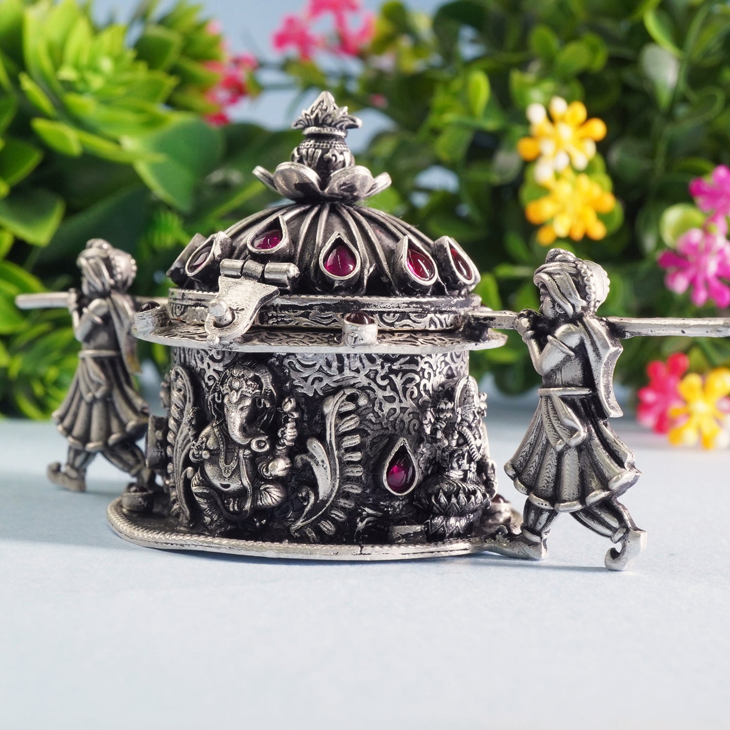 925 Silver KumKum Box