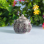 Handcrafted 92.5 Pure Silver KumKum Vati