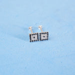 Women's Square Stone Earrings (Pair) Perfect For Office Wear
