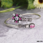 Silver openable kada bangles design