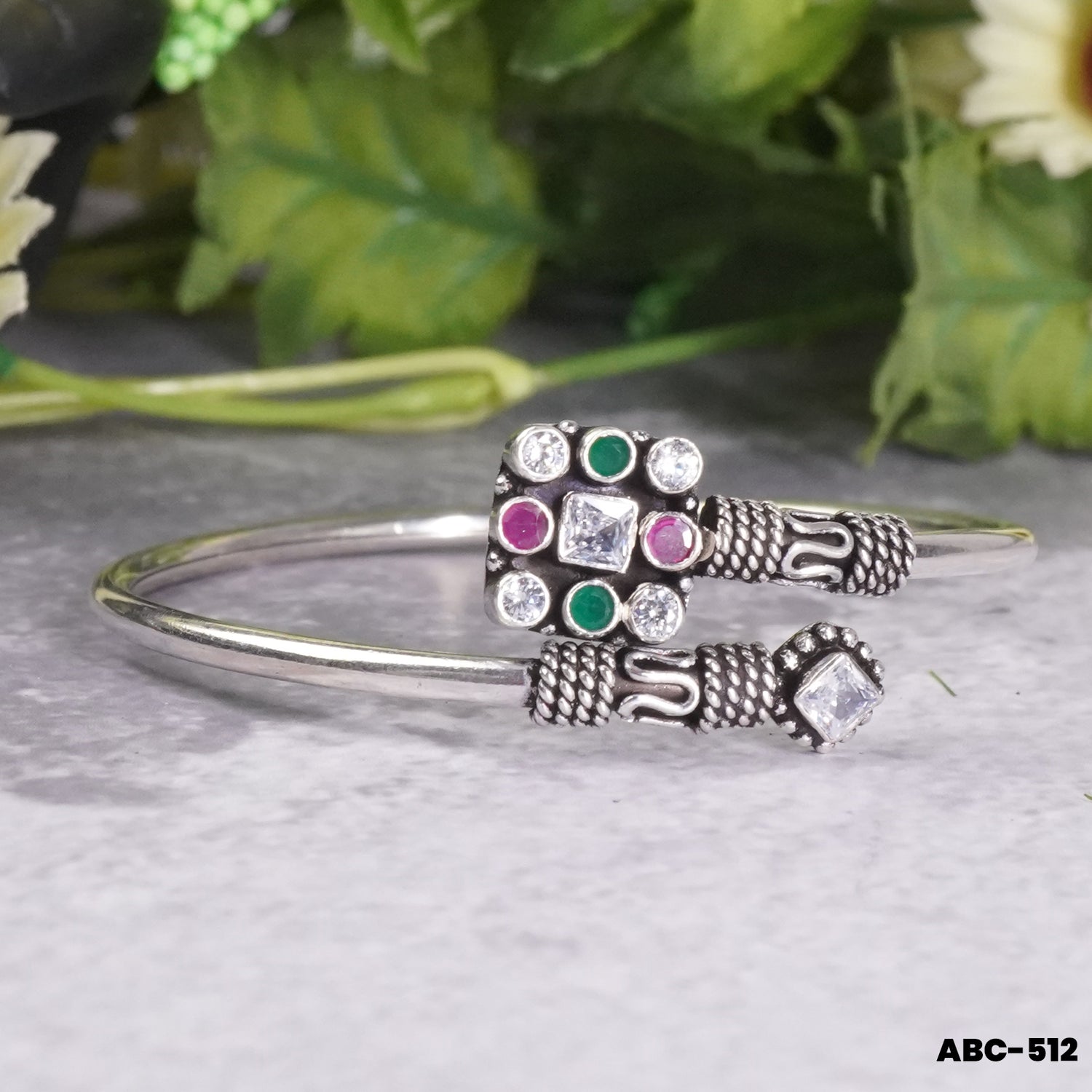 shop adjustable silver bangles design