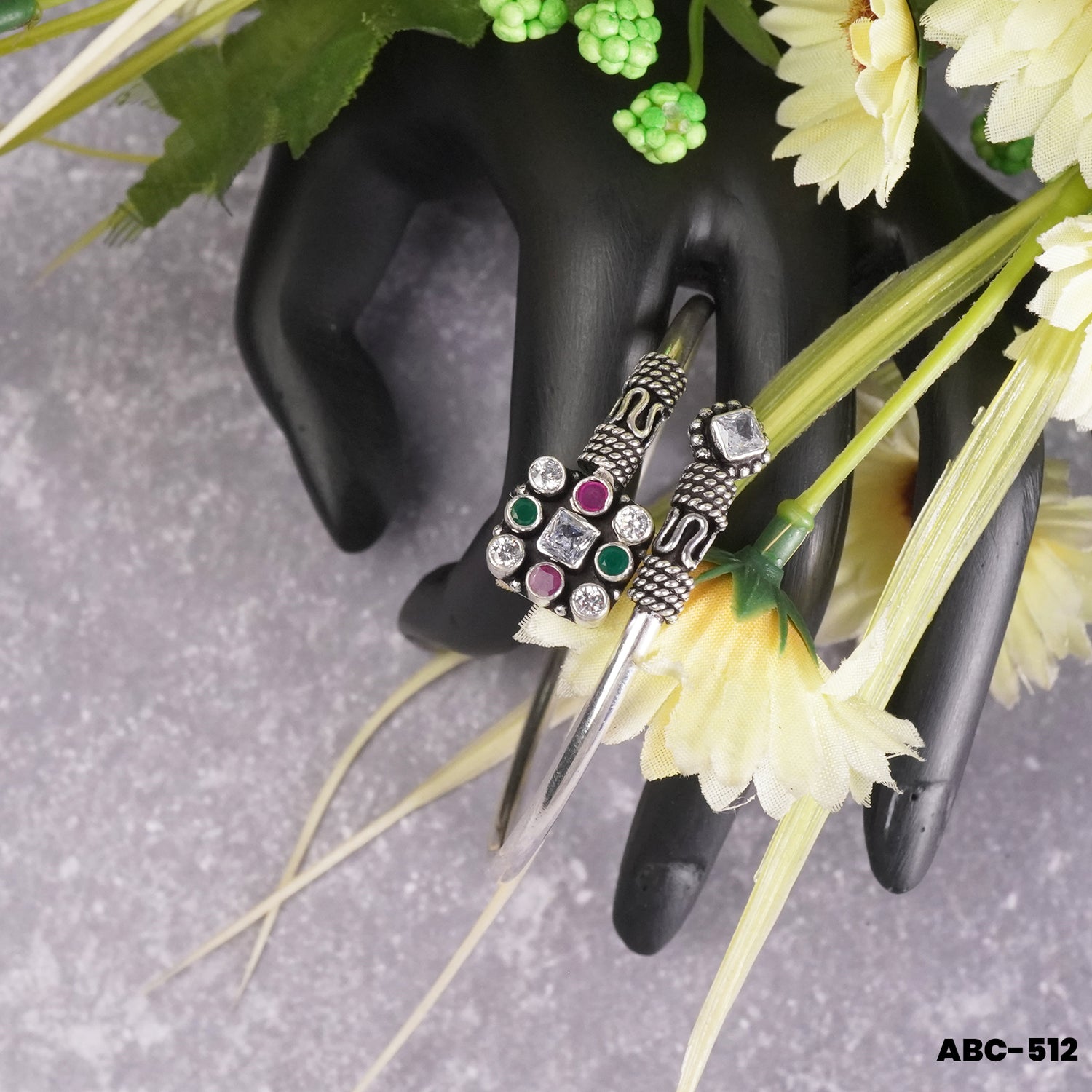 handmade silver bangles design openable