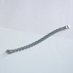 Imperial Trinity Crest Pure Silver Bracelet