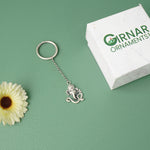 Pure 925 Silver Om Ganapati KeyChain