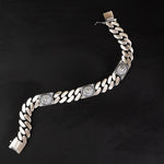 Triple Guardian Lion Silver Bracelet