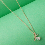 925 sterling silver bow tie pendant detail