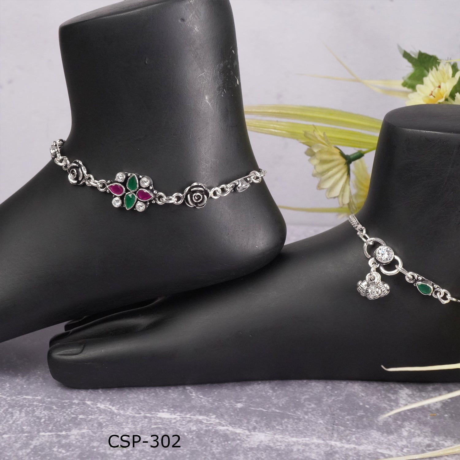 Silver Anklets Designs