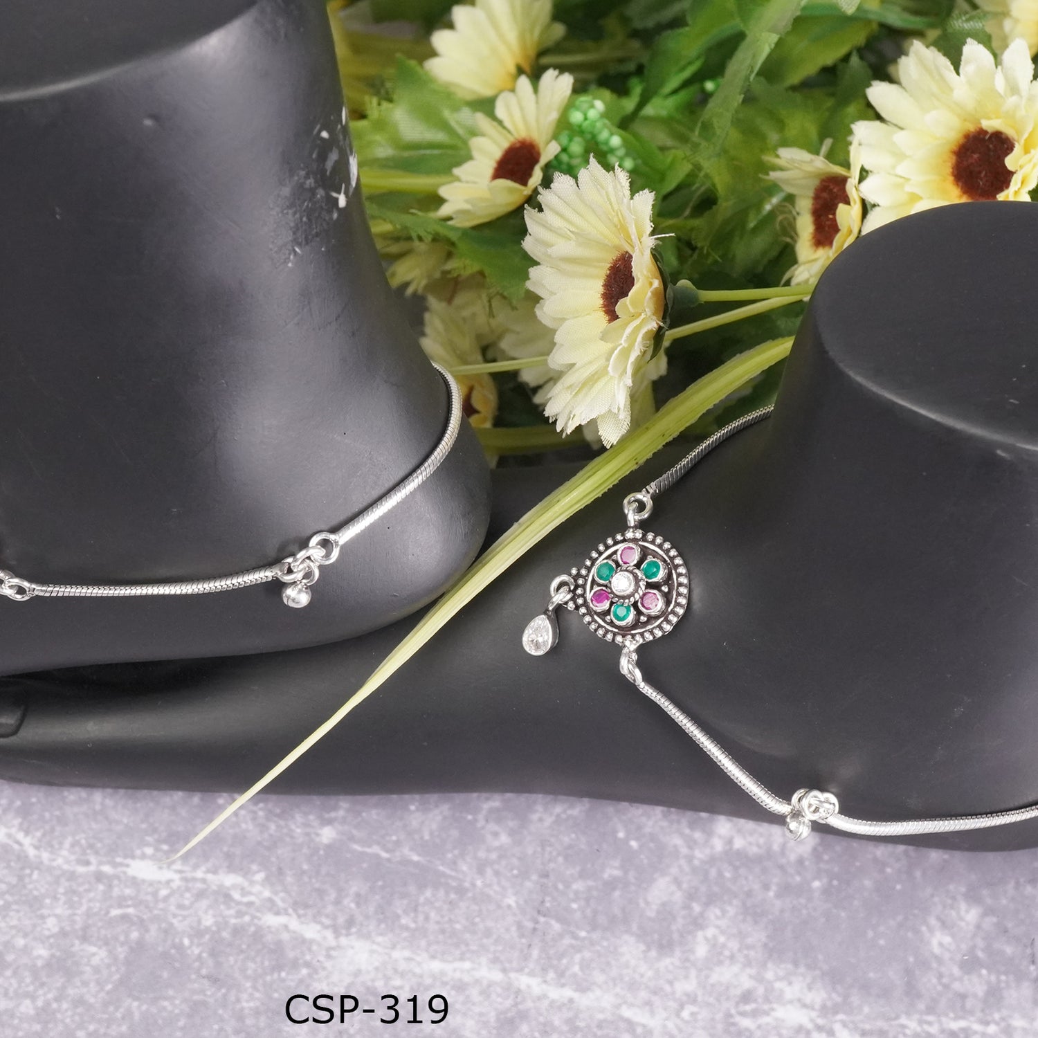 silver anklets for girl price