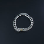 Cuban silver bracelet men unique design