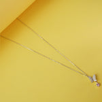 Daily wear silver butterfly necklace styling