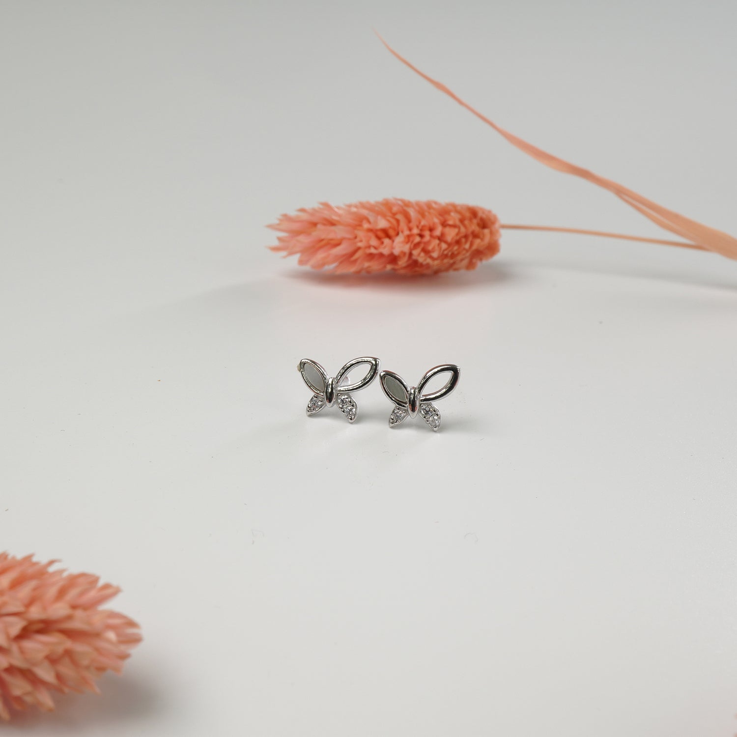 butterfly pure 925 silver earrings for women