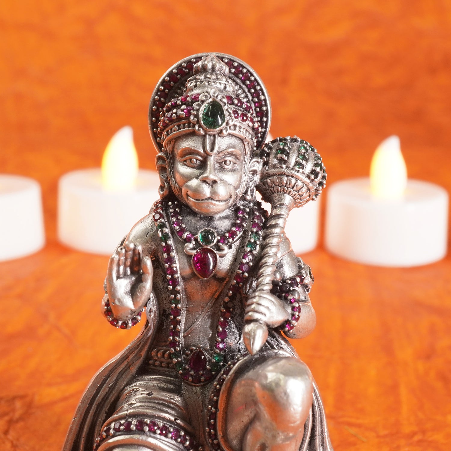 925 Silver Handcrafted Antique Hanumanji Idol