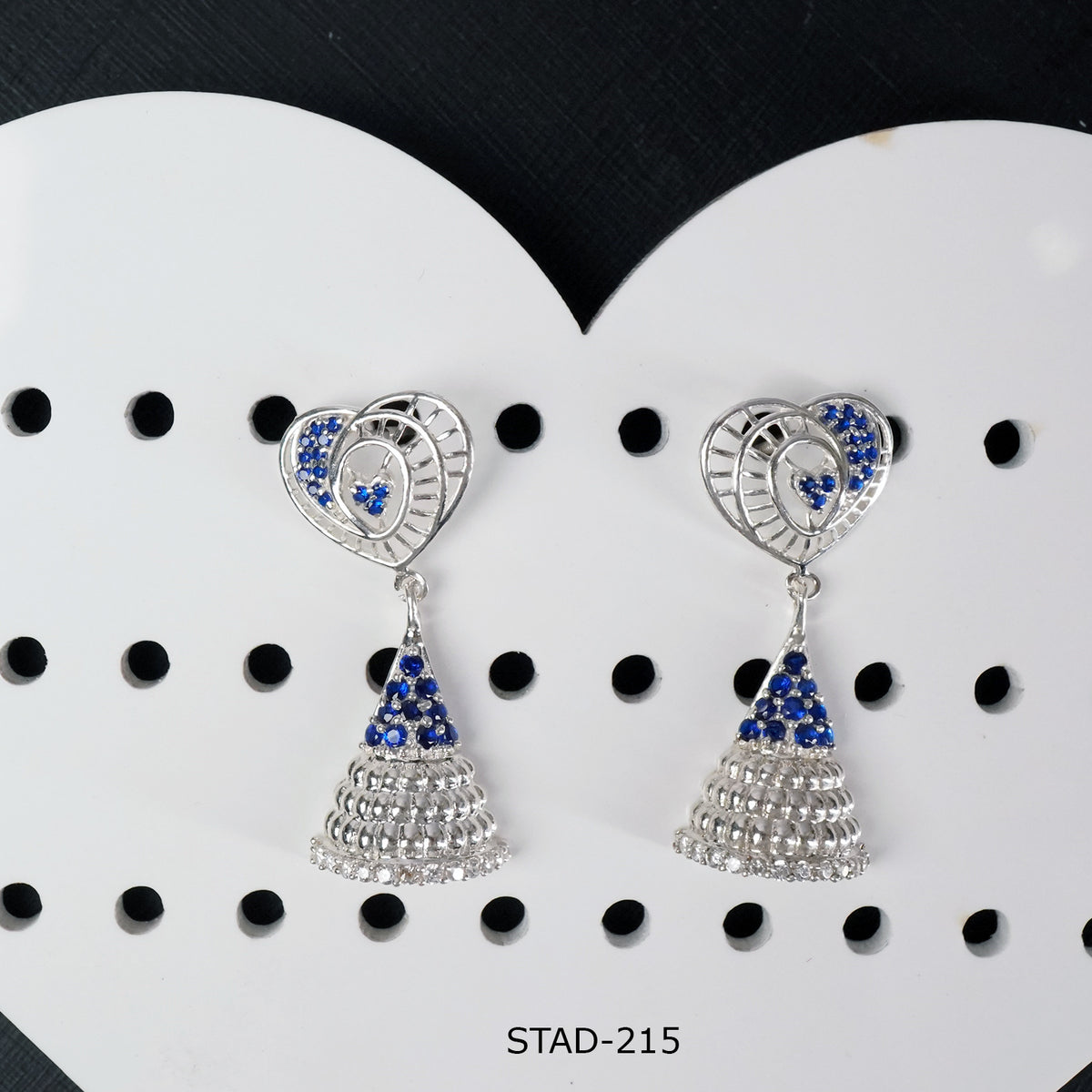 Buy online handmade silver jhumka designs at affordable prices.