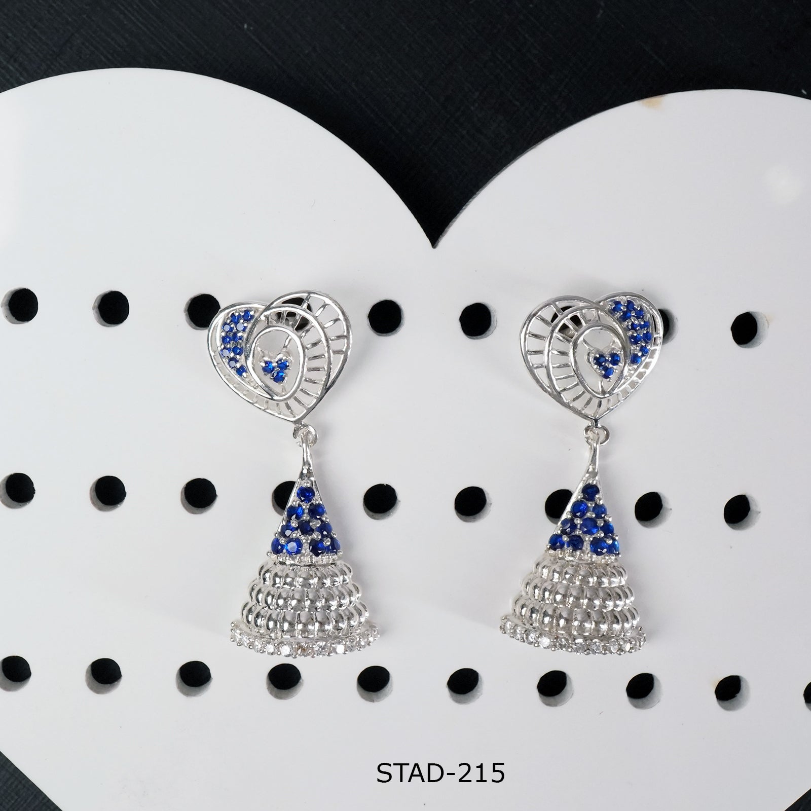 Buy online handmade silver jhumka designs at affordable prices.