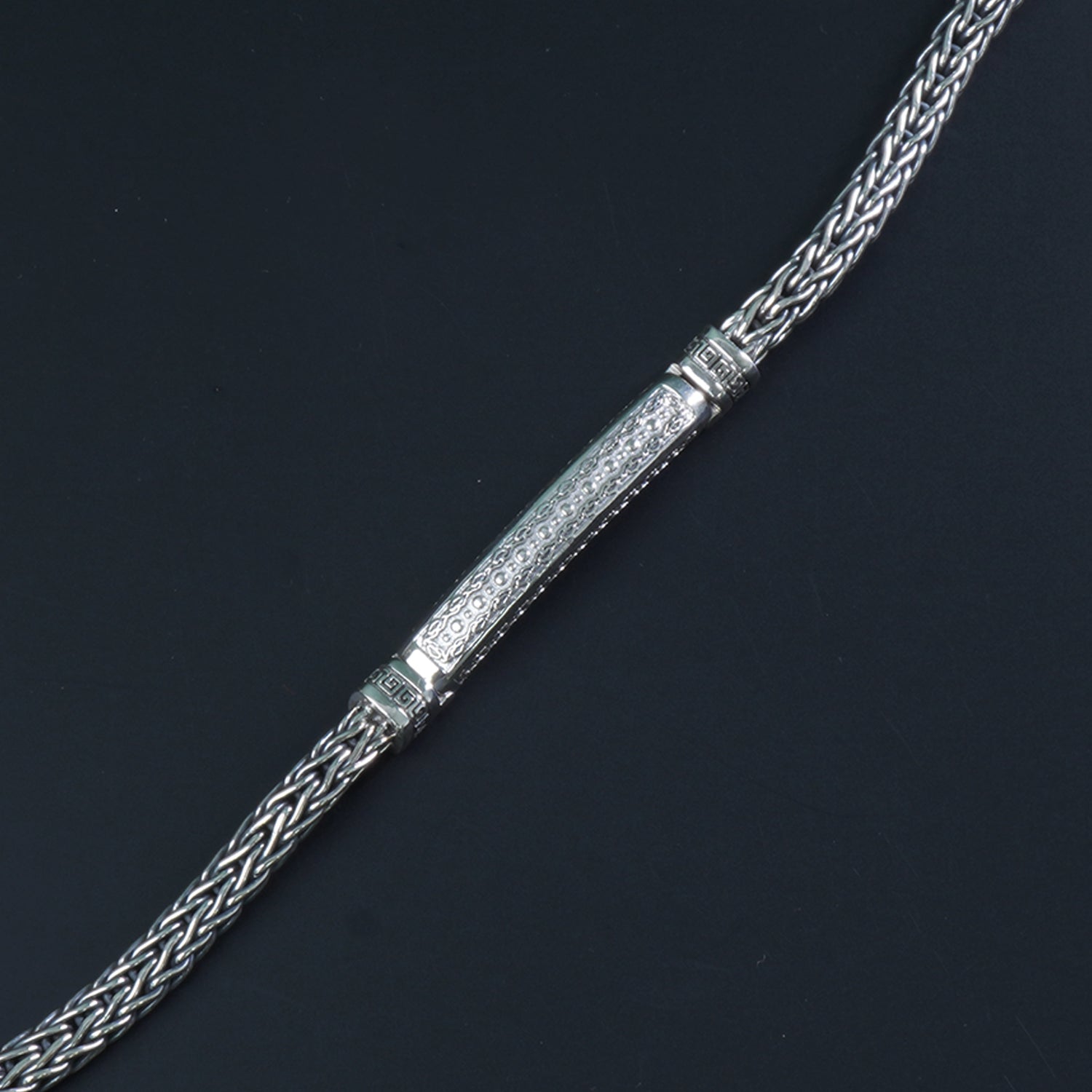 Quad Core Silver Bracelet