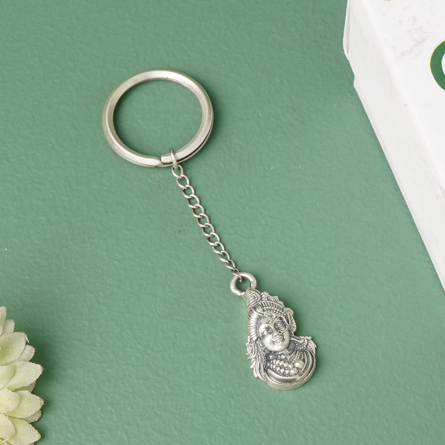 Pure 925 Silver Idol KeyChain