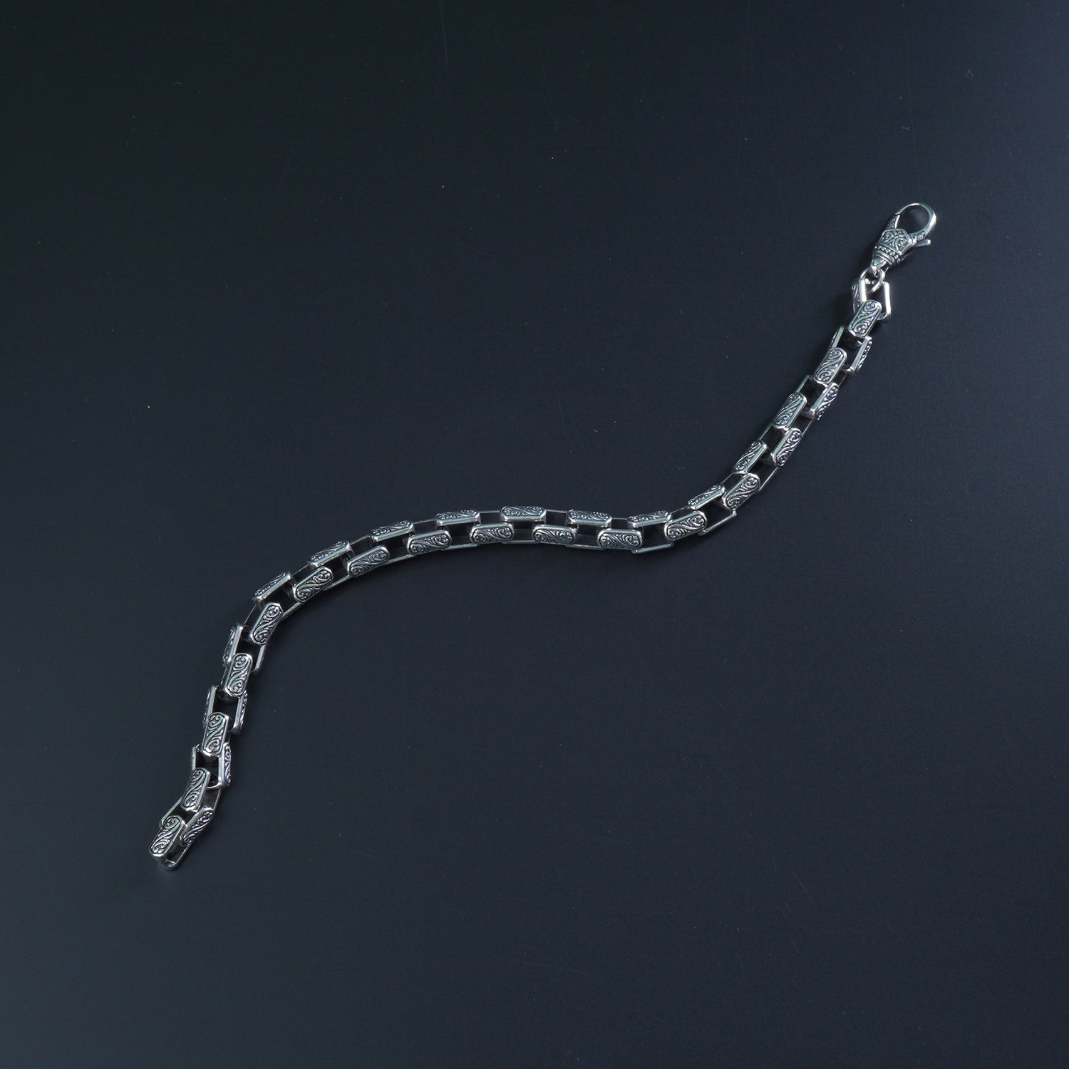 Aurex Hollow Luxe Silver Bracelet