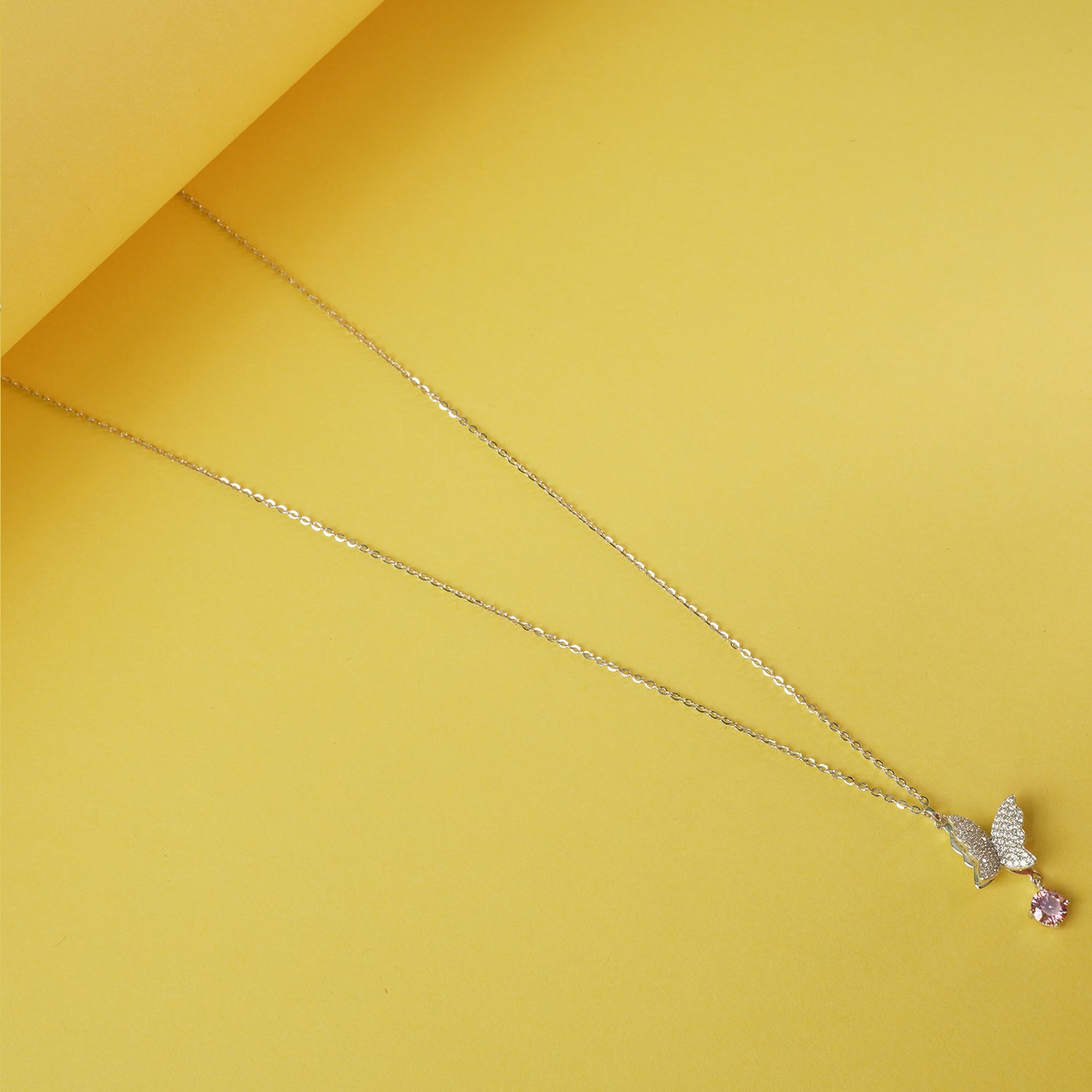 Unique Silver Butterfly Chain Necklace For Women