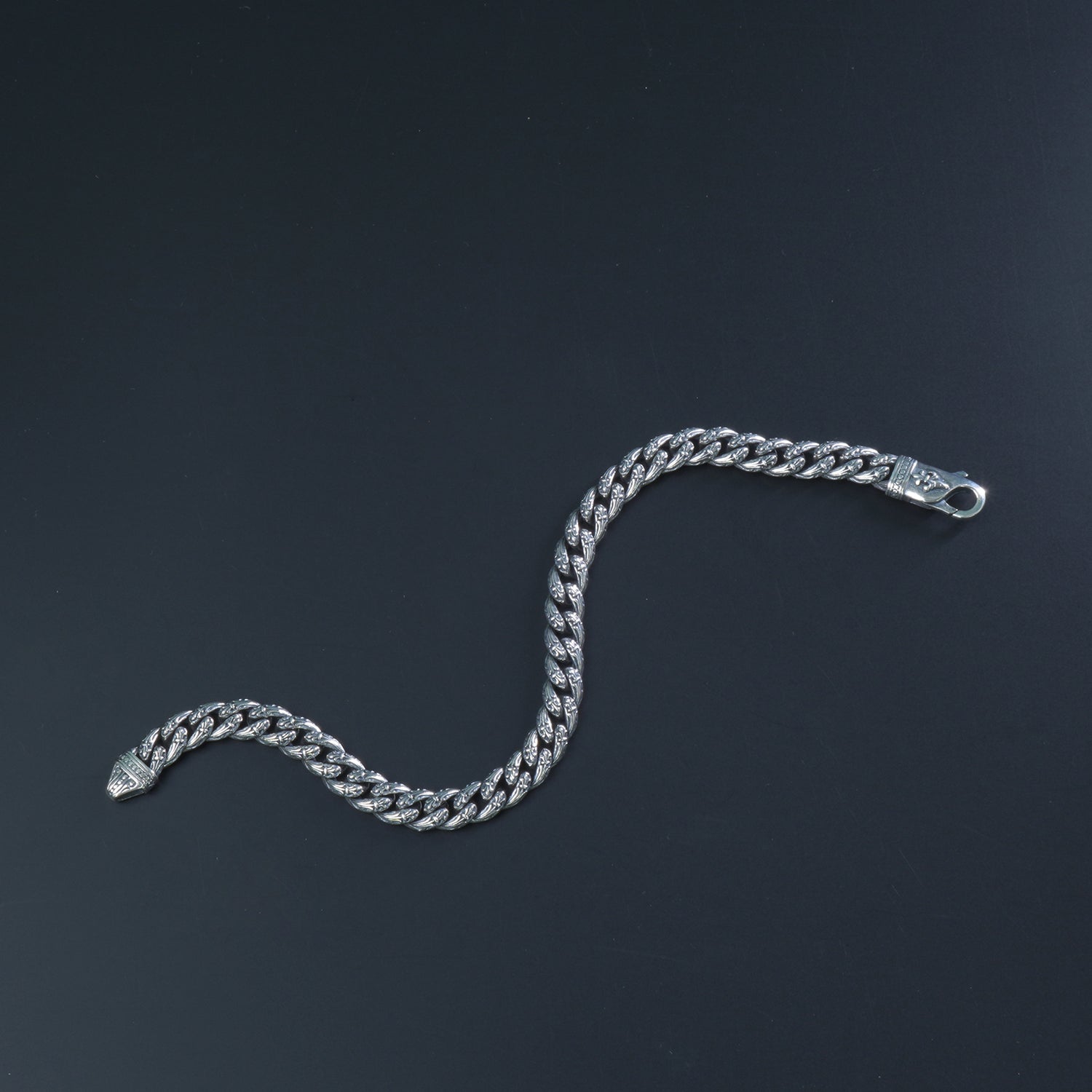 Imported Silver Imperial Mens Bracelet