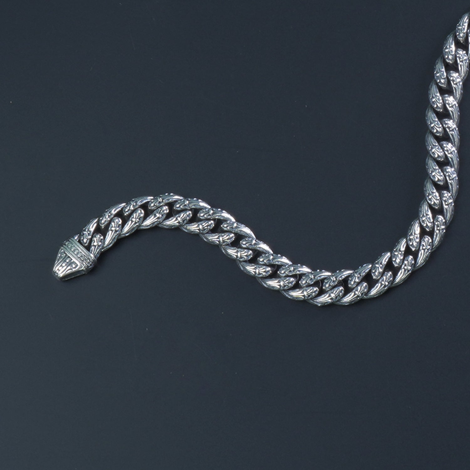 Imported Silver Imperial Mens Bracelet