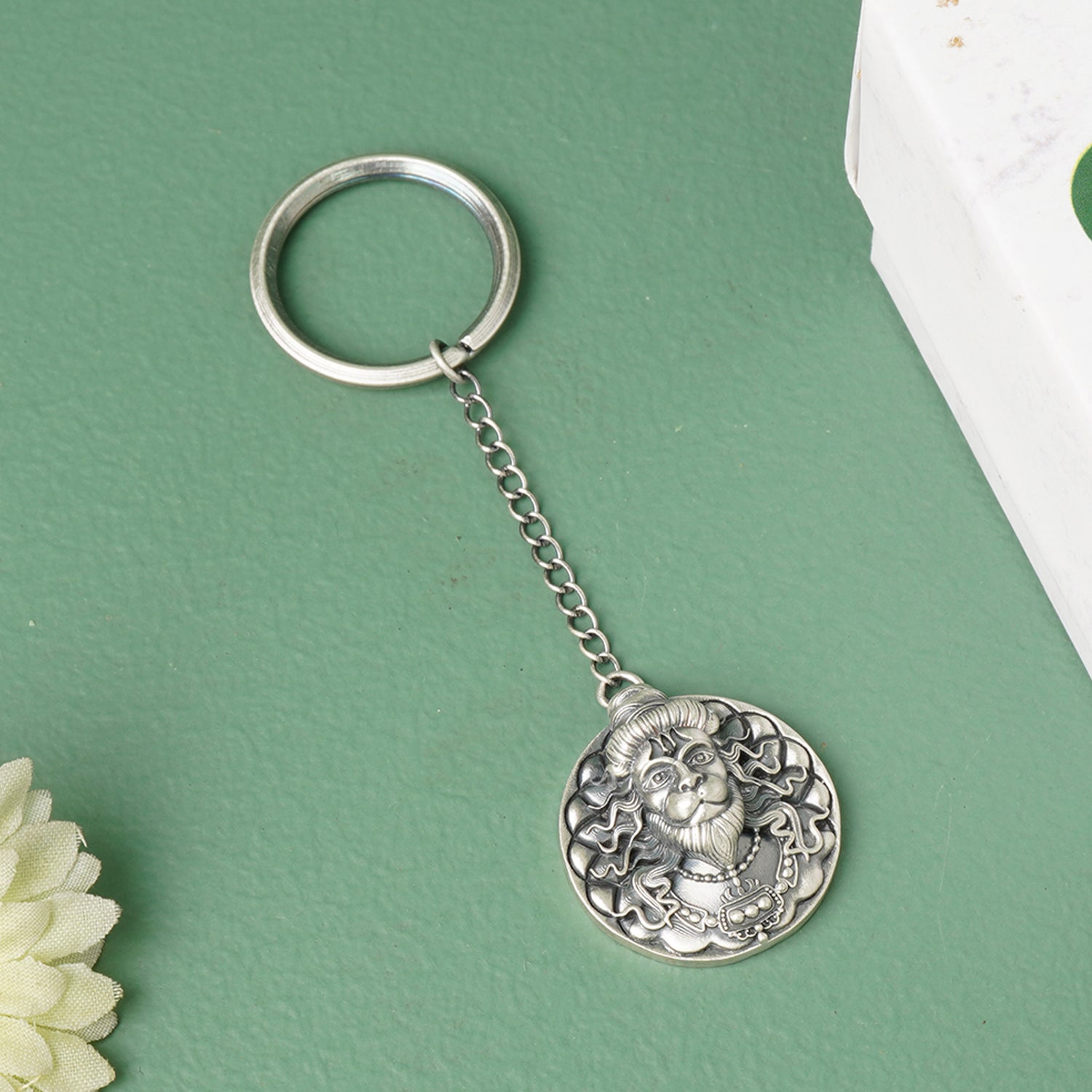Pure 925 Silver Hanumanji KeyChain