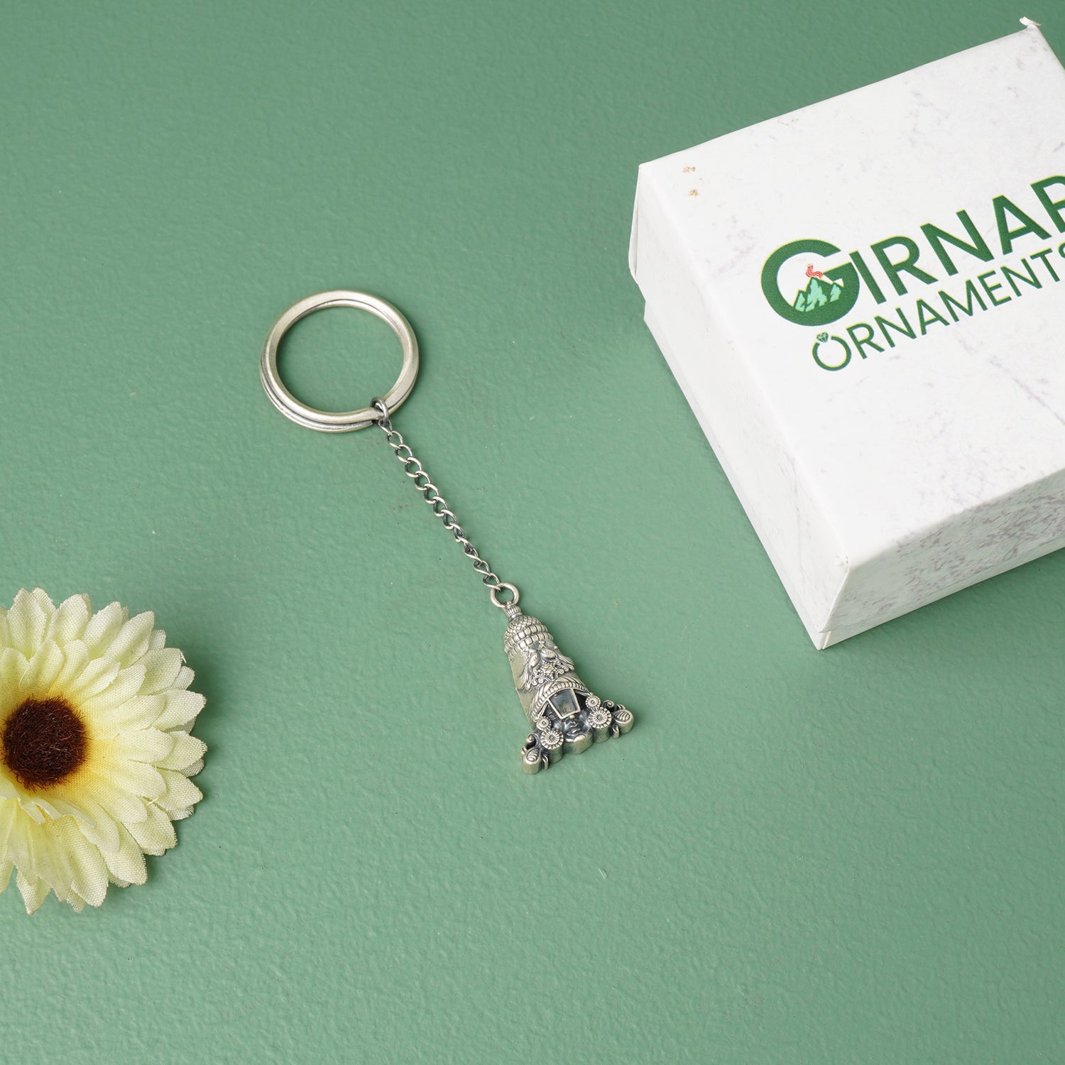 Pure 925 Silver Shree Balaji KeyChain